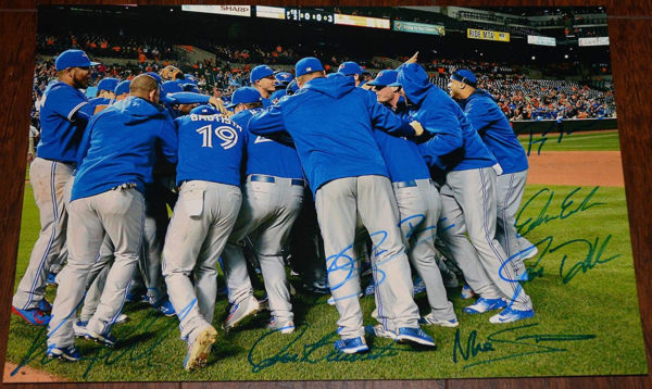 Toronto Blue Jays team signed autograph 8×12 photo Bautista Prime Autographs - Top Celebrity Signatures Celebrity Signatures