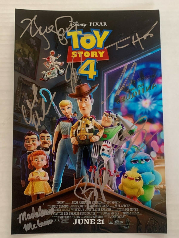 Toy Story 4 cast signed autographed 8×12 photo Hanks Allen Prime Autographs - Top Celebrity Signatures Celebrity Signatures