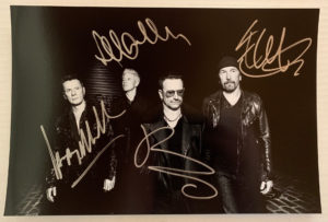 u2 autographs bono the edge signed autographed photo photograph for sale w1920 o