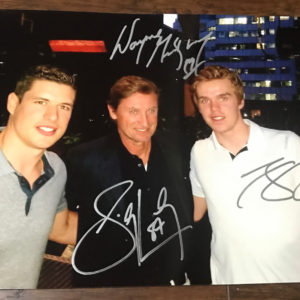 Wayne Gretzky Sidney Crosby McDavid autograph signed 8×12 Prime Autographs - Top Celebrity Signatures Celebrity Signatures