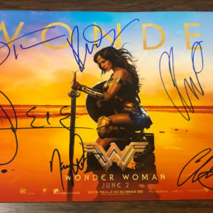 Wonder Woman cast signed autographed 8×12 photo Gadot Pine Prime Autographs - Top Celebrity Signatures Celebrity Signatures