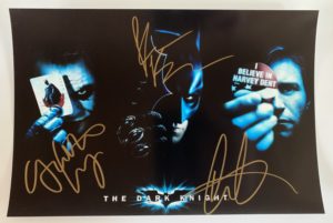 Batman The Dark Knight cast signed autographed 8x12 photo Heath Ledger photograph