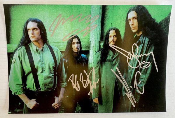 Type O Negative band signed autographed 8×12 photo Peter Steele autographs Prime Autographs - Top Celebrity Signatures Celebrity Signatures