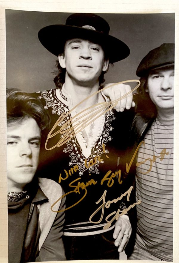 Stevie Ray Vaughan Double Trouble band signed autographed 8×12 photo photograph autographs Prime Autographs - Top Celebrity Signatures Celebrity Signatures