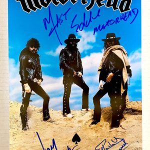 Motorhead band signed autographed 8×12 photo Lemmy Kilmister Ace of Spades autographs Prime Autographs - Top Celebrity Signatures Celebrity Signatures