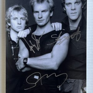 The Police full band signed autographed 8×12 photo Sting Stewart Copeland autographs Prime Autographs - Top Celebrity Signatures Celebrity Signatures
