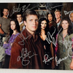 Firefly cast signed autographed 8×12 photo Fillion Baccarin Prime Autographs - Top Celebrity Signatures Celebrity Signatures