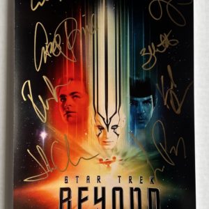 Star Trek Beyond cast autograph 8×12 photo Pine Yelchin Prime Autographs - Top Celebrity Signatures Celebrity Signatures