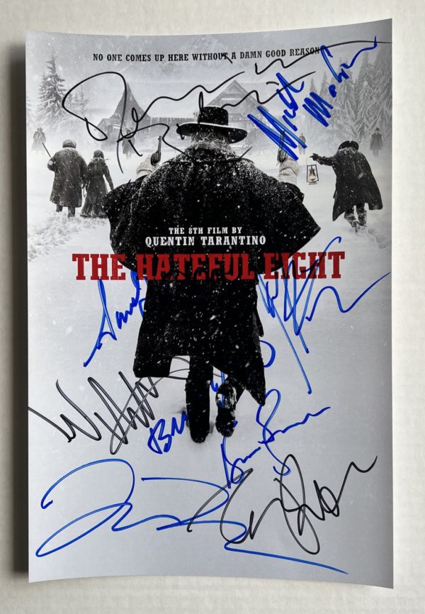 The Hateful Eight cast autograph 8×12 photo Russell Tarantino Prime Autographs - Top Celebrity Signatures Celebrity Signatures