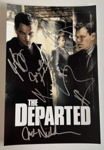 The Departed cast autograph 8x12 photo Nicholson DiCaprio