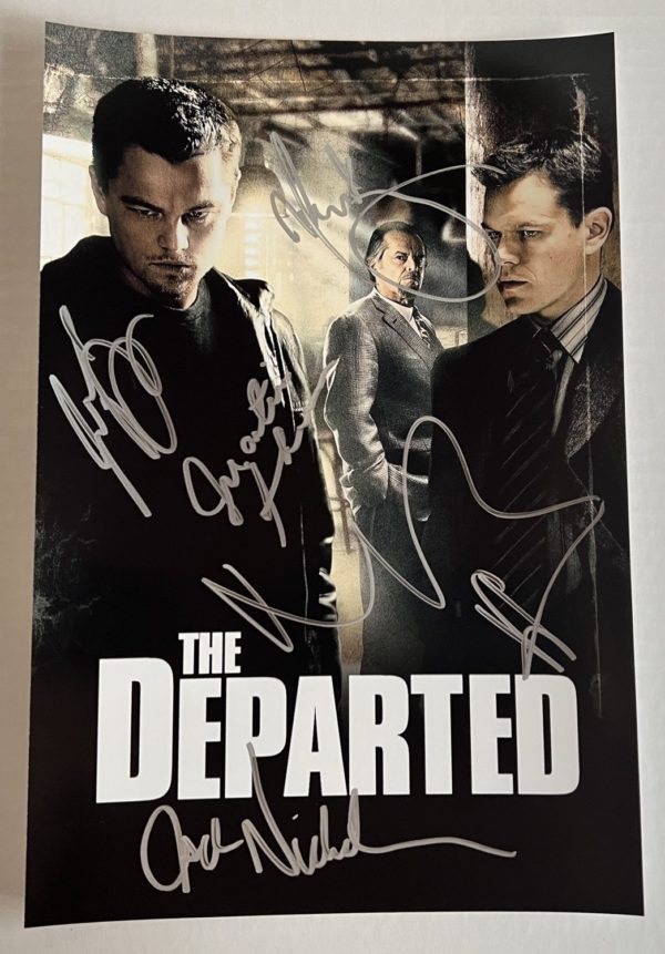 The Departed cast autograph 8×12 photo  Nicholson DiCaprio Prime Autographs - Top Celebrity Signatures Celebrity Signatures