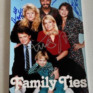 Family Ties cast signed autographed photo Michael J. Fox Prime Autographs - Top Celebrity Signatures Celebrity Signatures