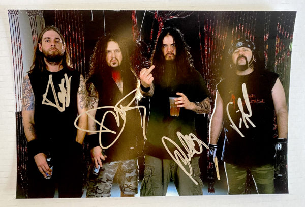 Pantera band signed autographed 8×12 photo Dimebag Darrell Abbott Vinnie Paul autographs Prime Autographs - Top Celebrity Signatures Celebrity Signatures