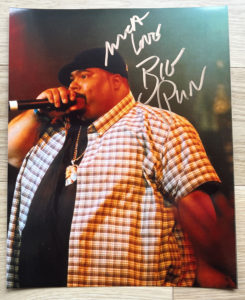big pun punisher terror squad signed autographed photo autographs for sale