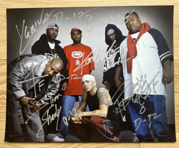 D12 Eminem Proof group signed autographed 8×10 photo Prime Autographs - Top Celebrity Signatures Celebrity Signatures