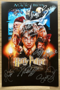 harry potter sorcerers stone cast signed autographed photo daniel radcliffe emma watson autographs for sale