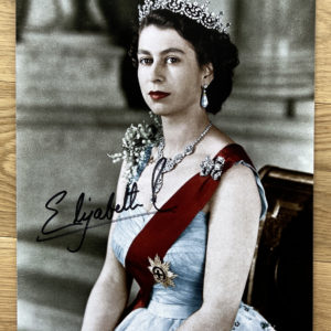 Queen Elizabeth II 2 signed autographed 8×12 photo Prime Autographs - Top Celebrity Signatures Celebrity Signatures